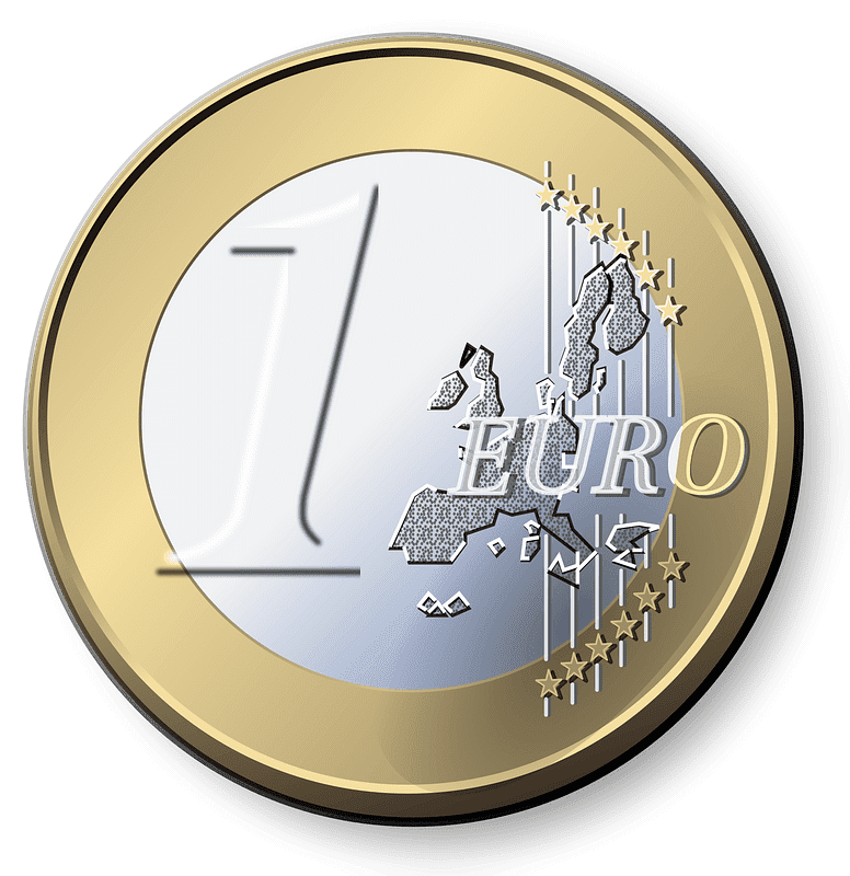 Euro Coin clipart transparent