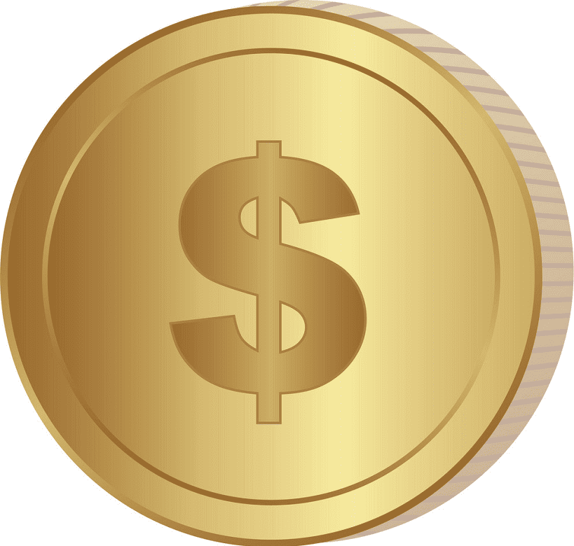 Gold Coin clipart free image