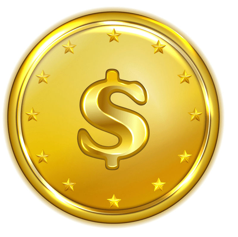 Gold Coin clipart free