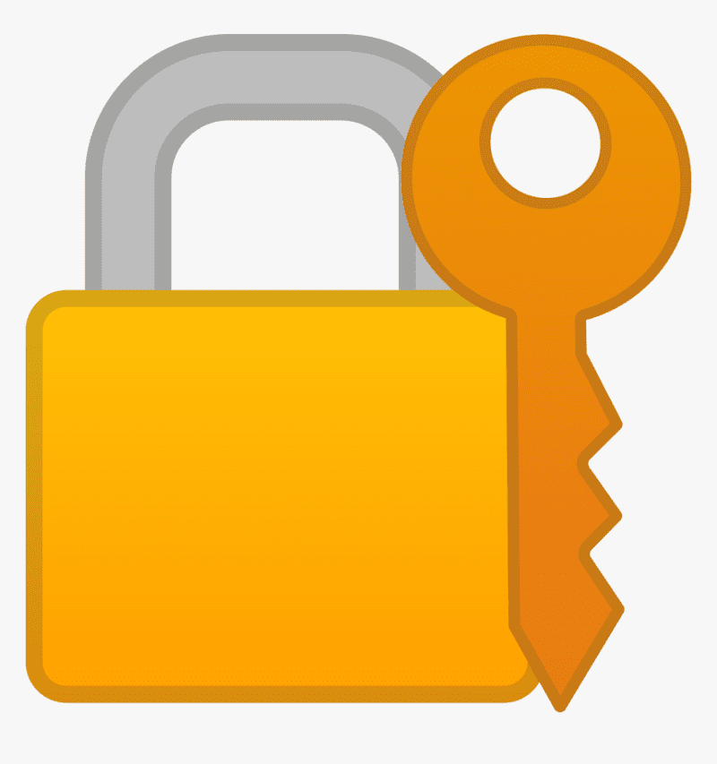 Lock and Key clipart for kids