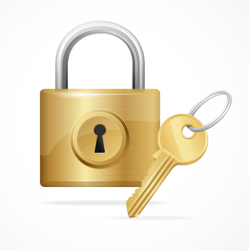 Lock and Key clipart free