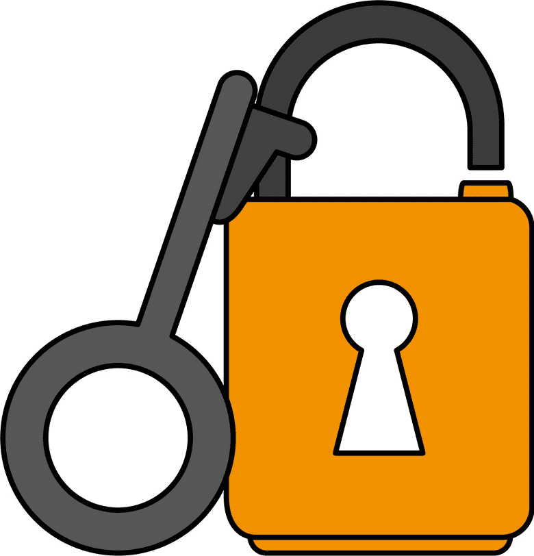 Lock and Key clipart png download