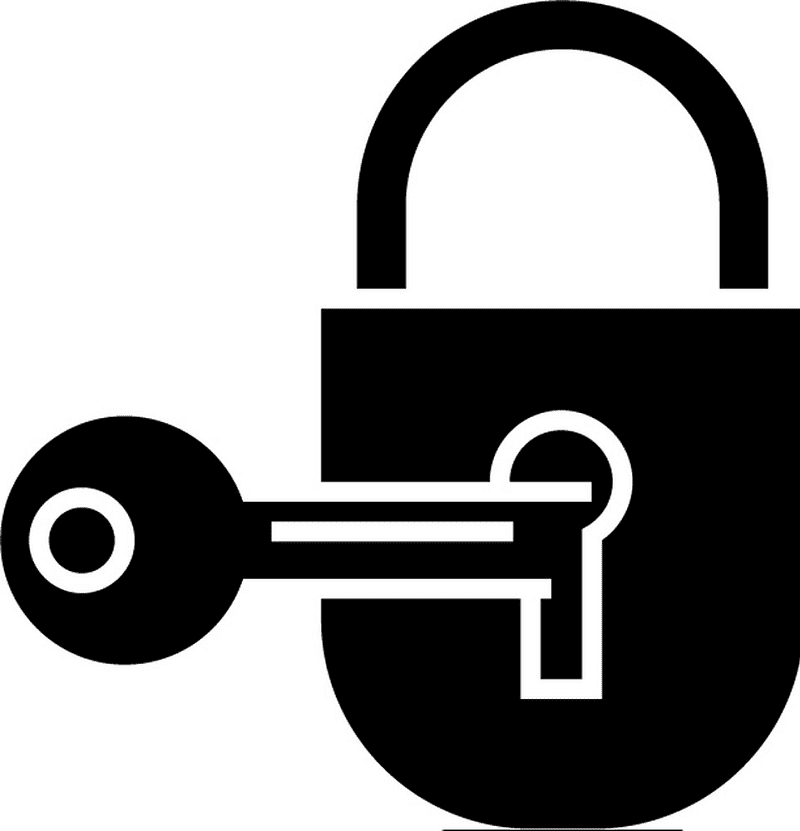 Lock and Key clipart png free