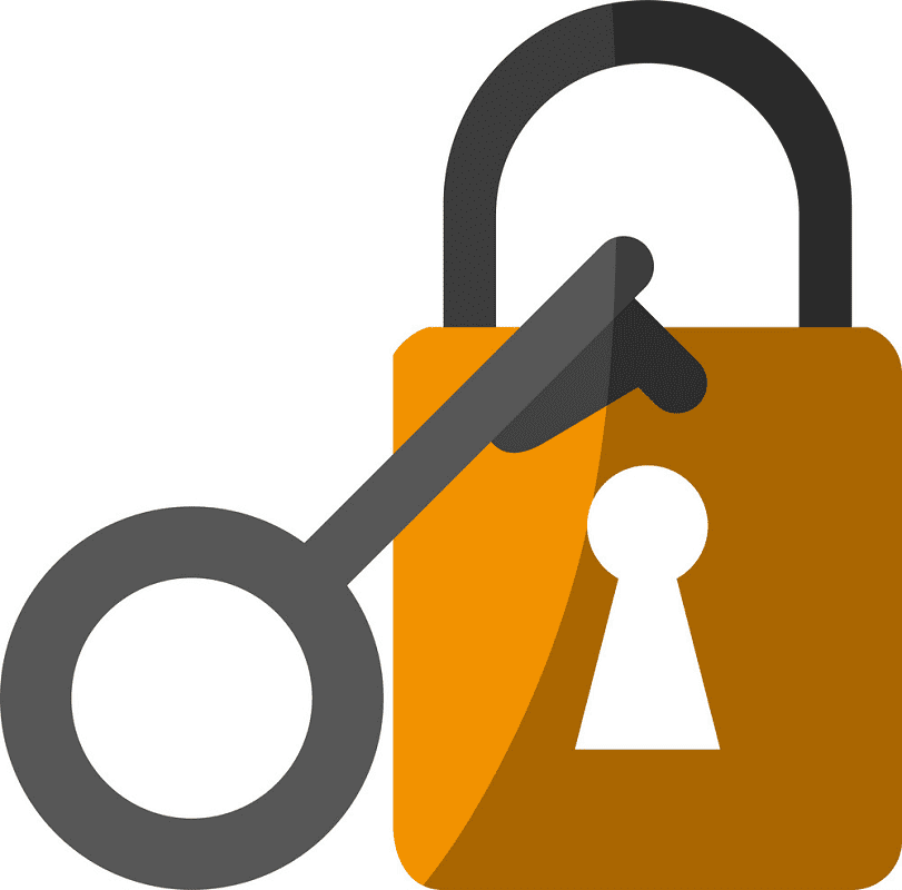 Lock and Key clipart png image