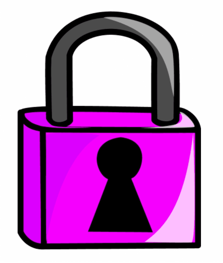 Lock clipart free for kid