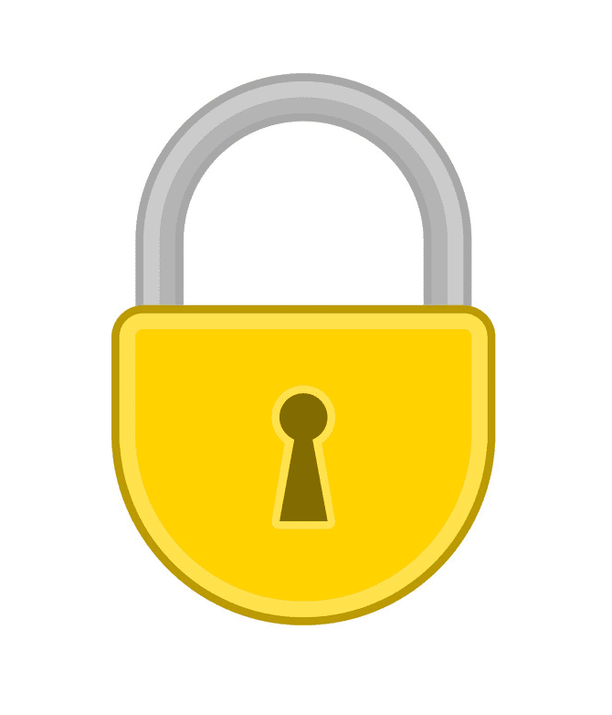 Lock clipart png for kids