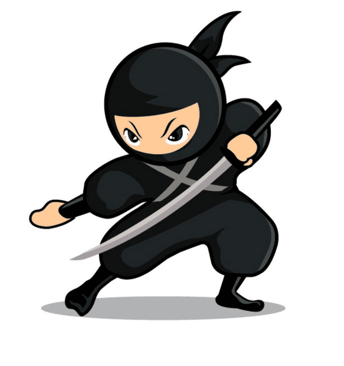 Ninja clipart for kid