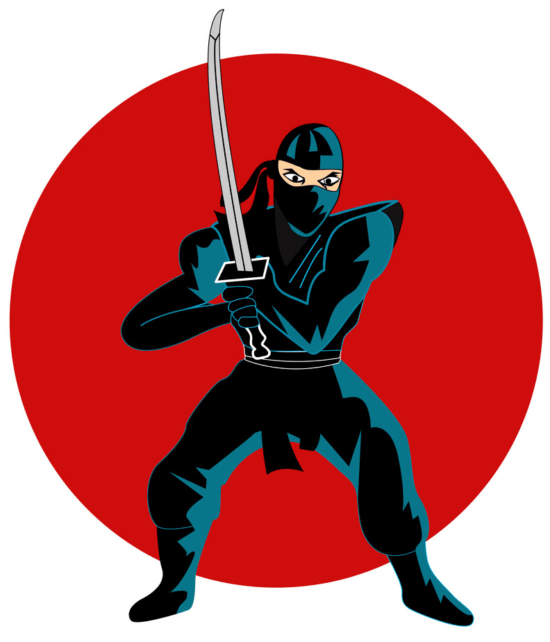 Ninja clipart free for kid