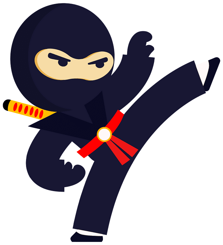 Ninja clipart transparent background 10