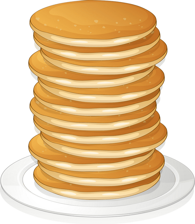 Pancakes clipart for kid