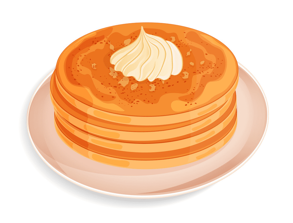 Pancakes clipart free 3