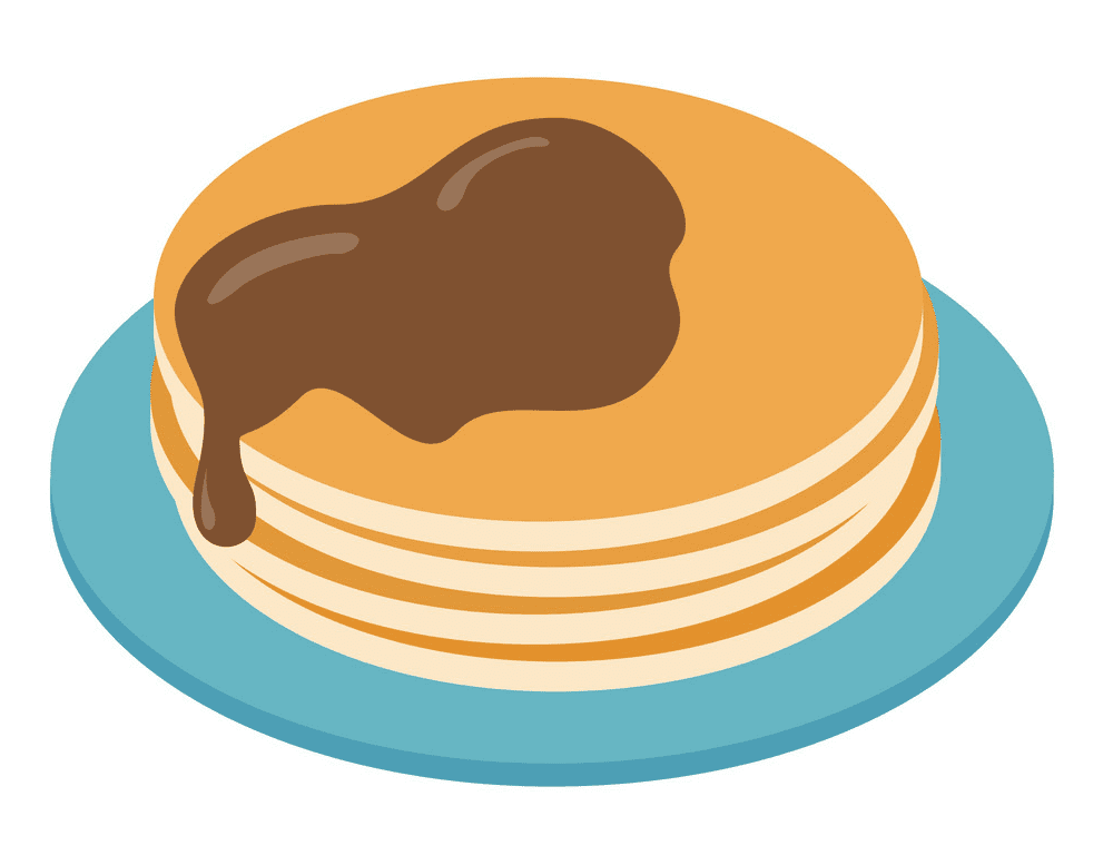 Pancakes clipart free 4