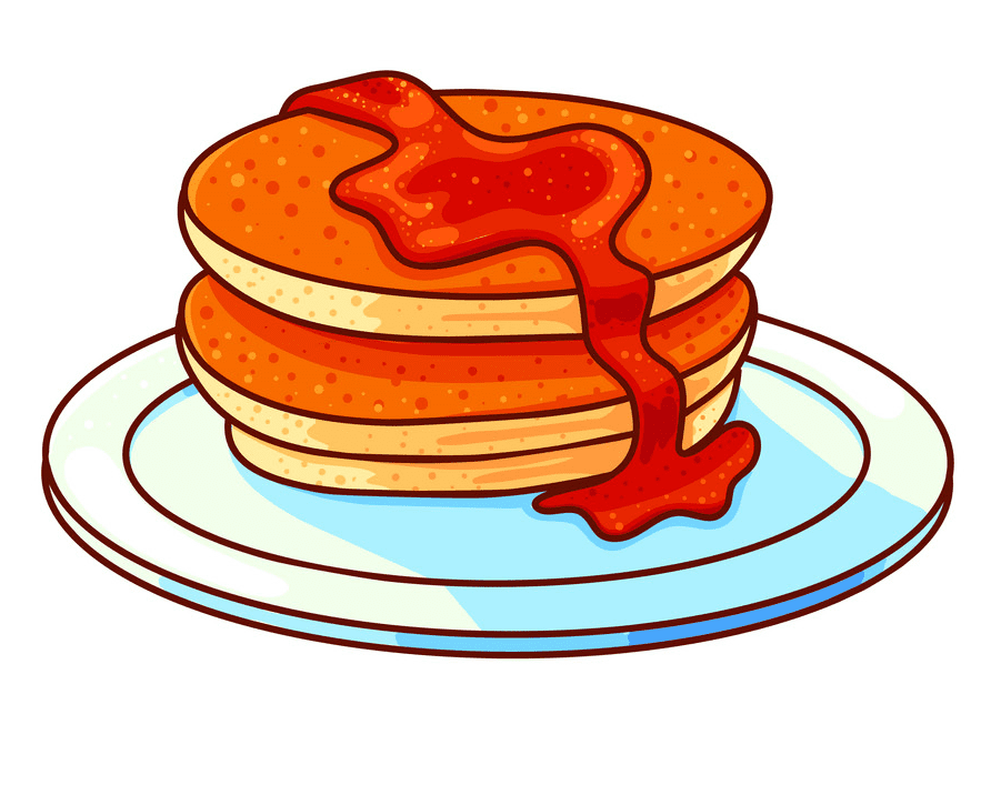 Pancakes clipart free 7