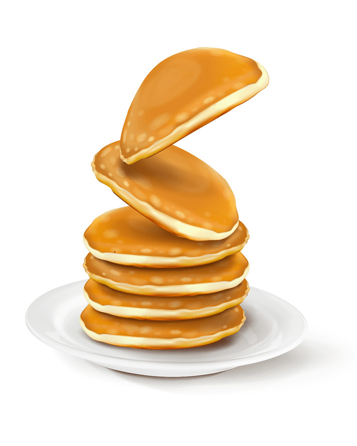 Pancakes clipart free for kid