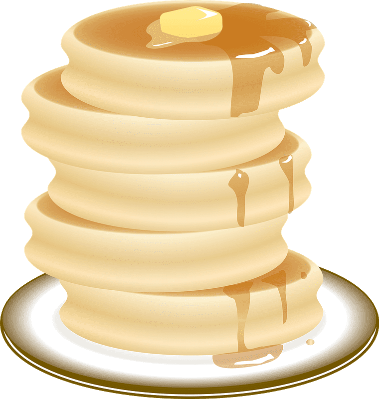 Pancakes clipart transparent background 1