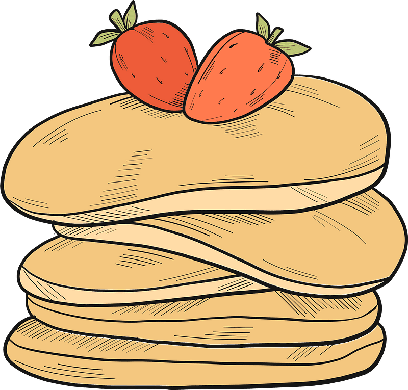 Pancakes clipart transparent for free