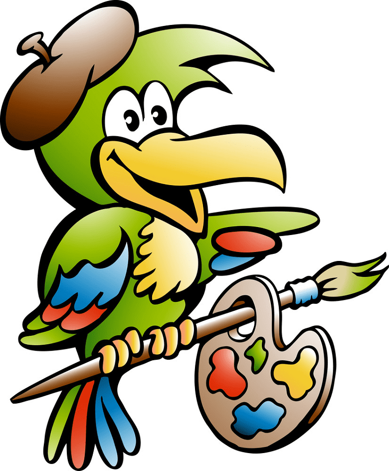 Parrot Artist clipart