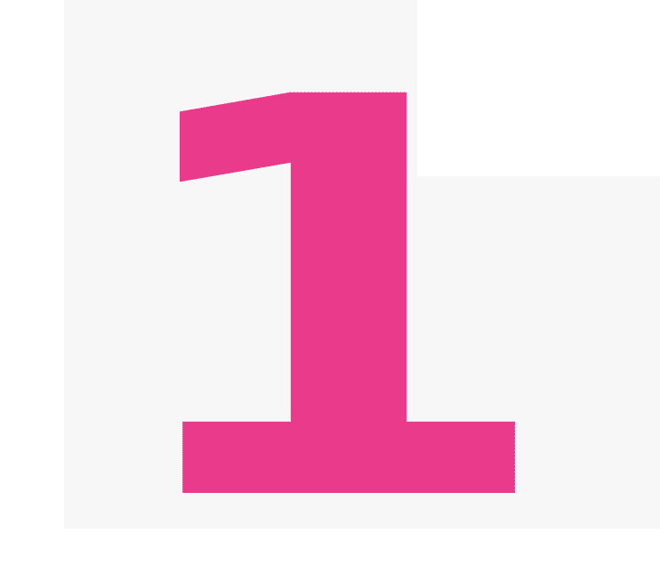 Pink Number 1 clipart images