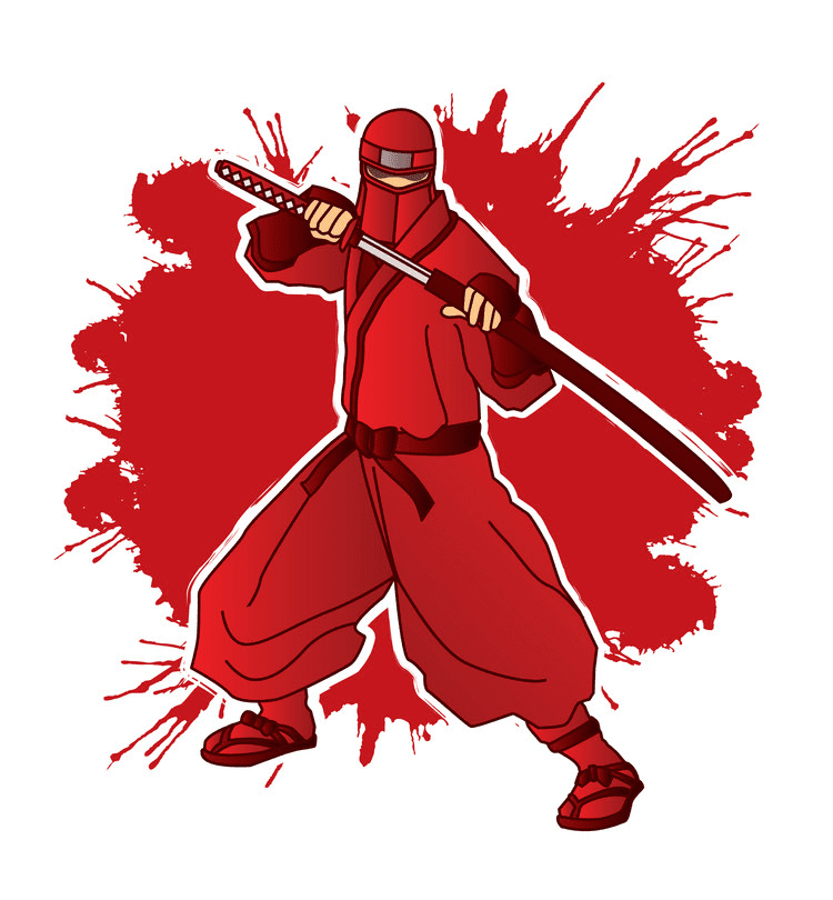 Red Ninja clipart