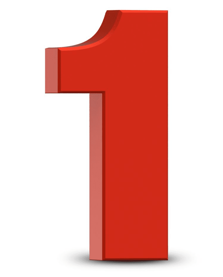 Red Number 1 clipart images