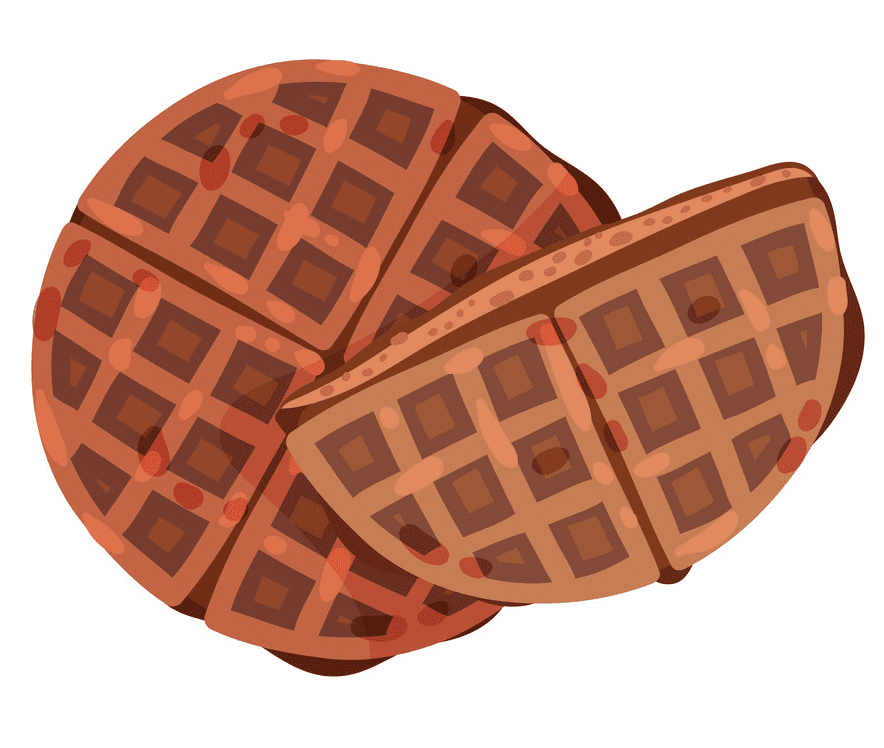 Round Waffle clipart free
