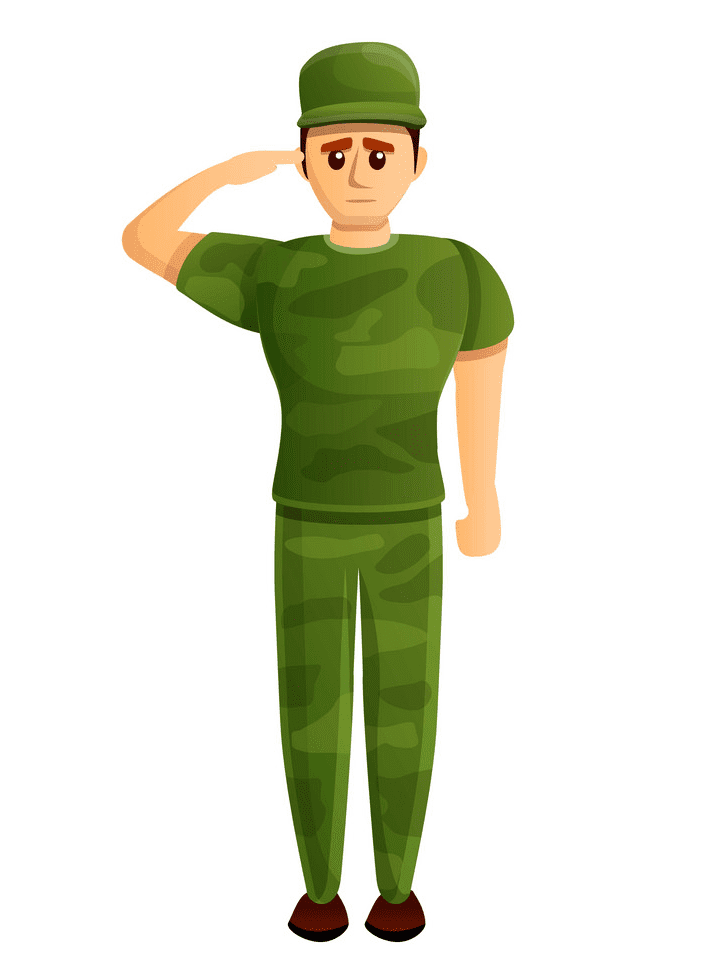 Soldier Salute clipart for free
