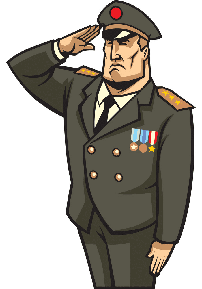 Soldier Salute clipart free