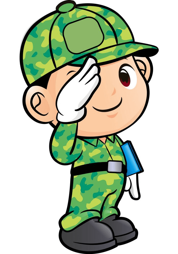 Soldier Salute clipart image