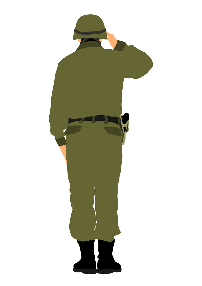 Soldier Salute clipart png