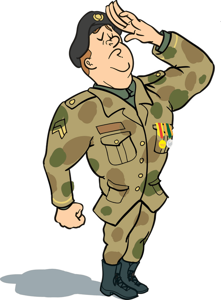 Soldier Salute clipart