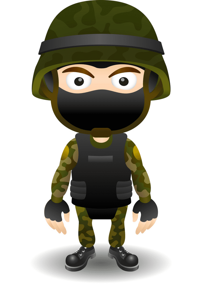 Soldier clipart 6