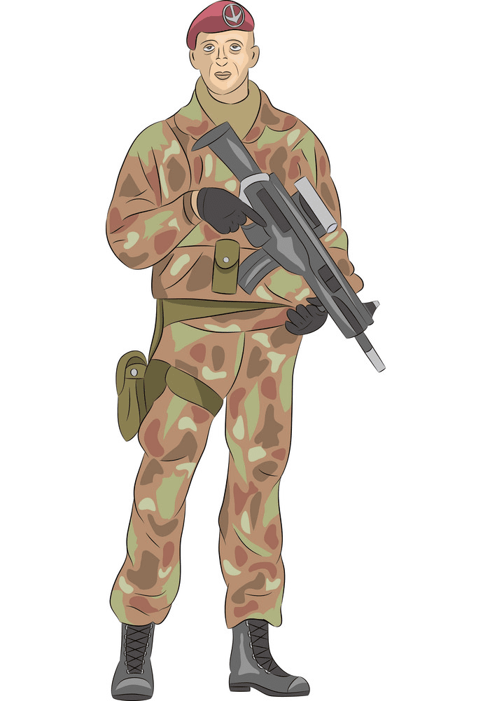 Soldier clipart 7