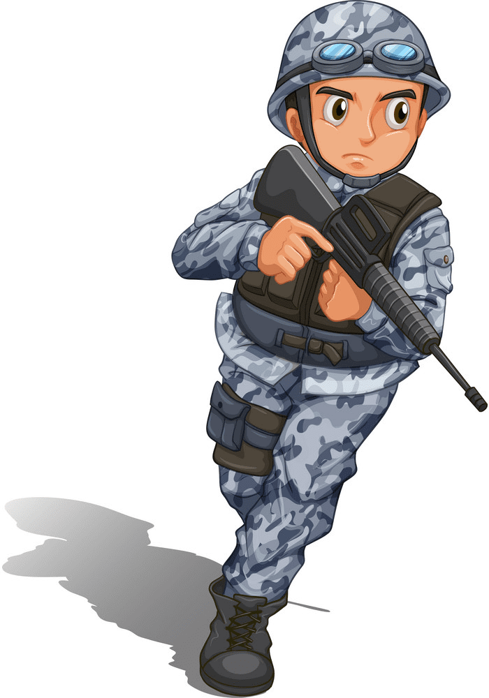 Soldier clipart for kid
