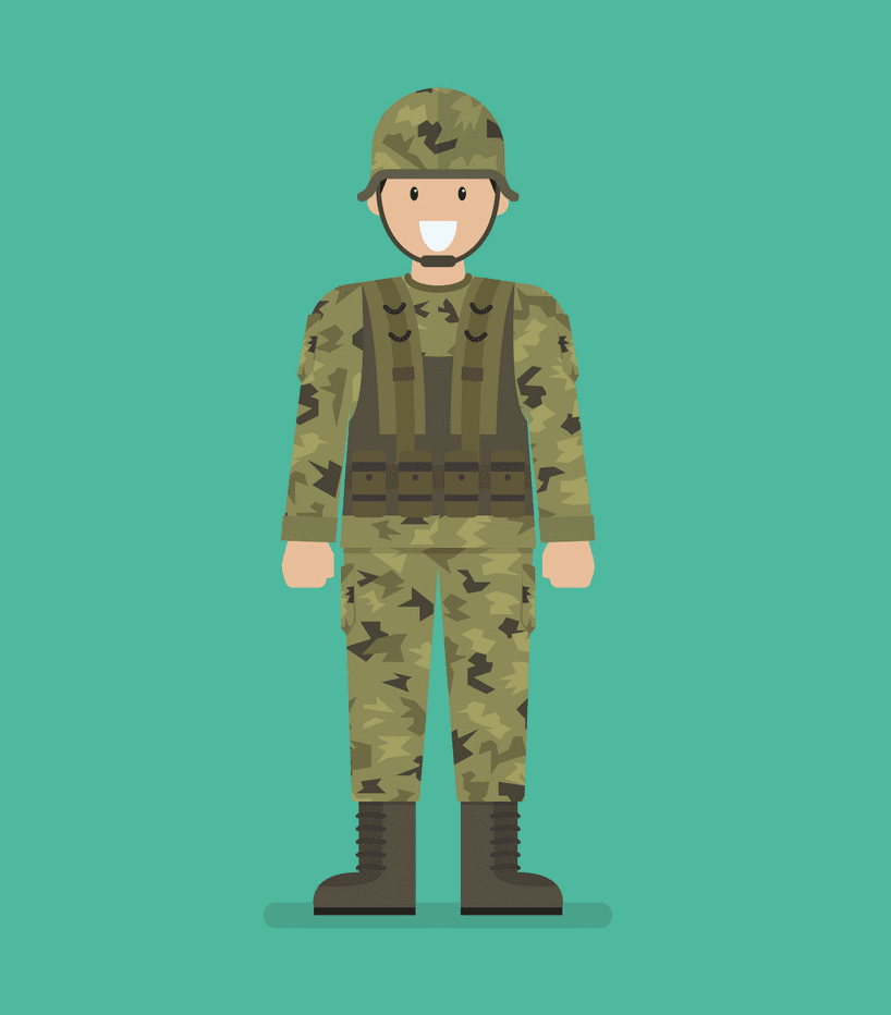 Soldier clipart image