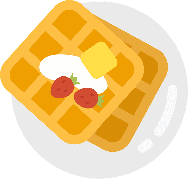Waffles clipart transparent for kids