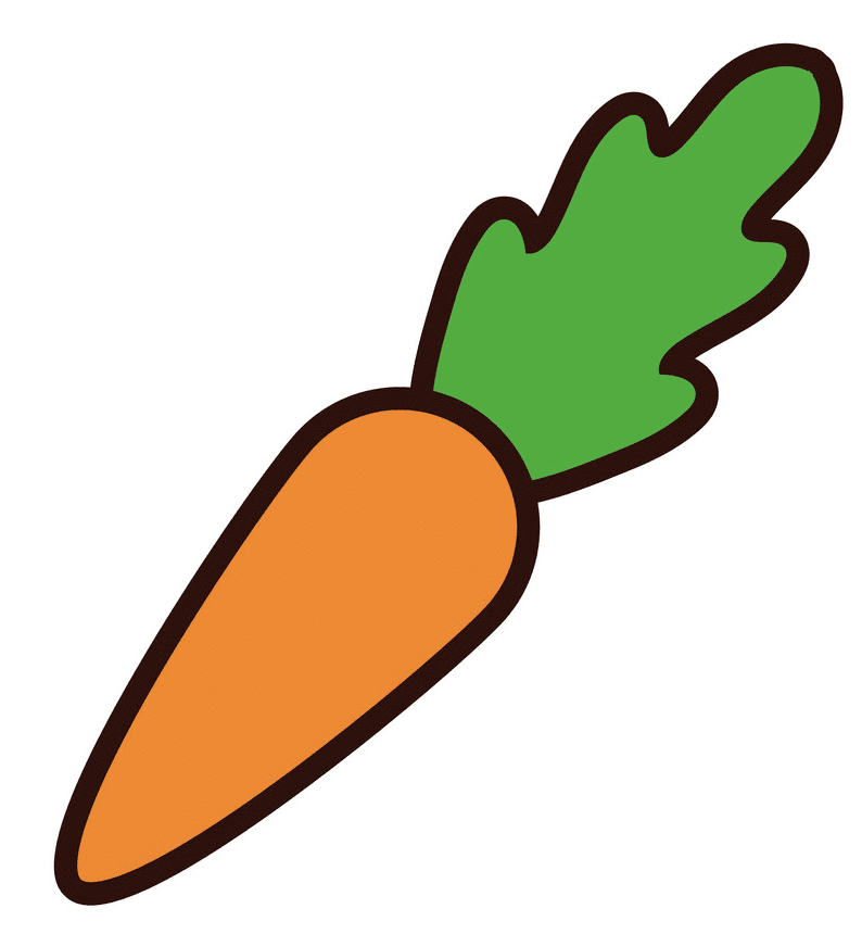Carrot clipart free 6