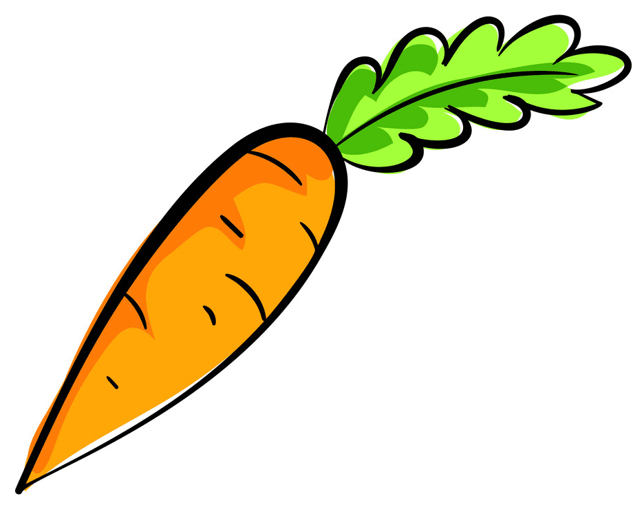 Carrot clipart free for kid
