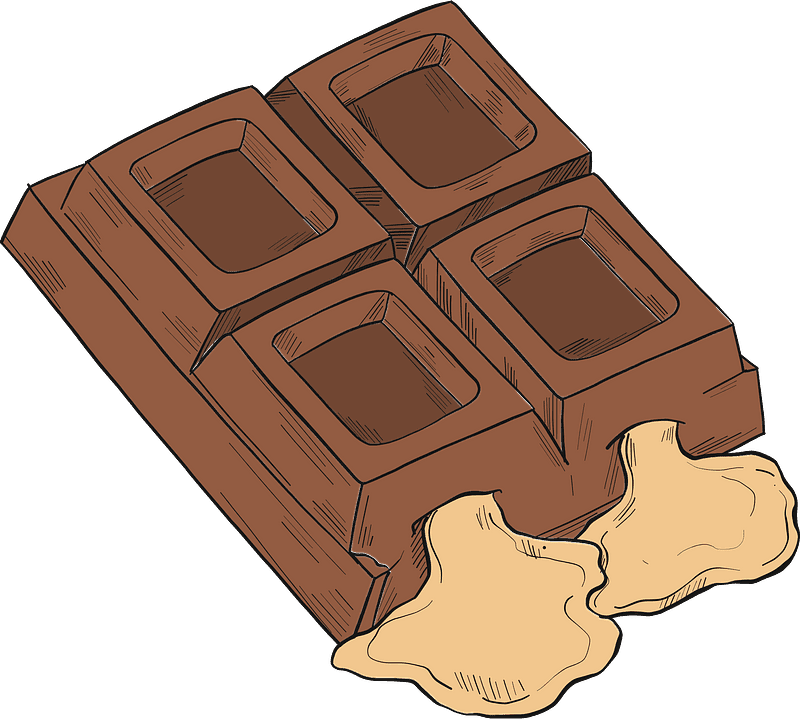 Chocolate clipart transparent for kid