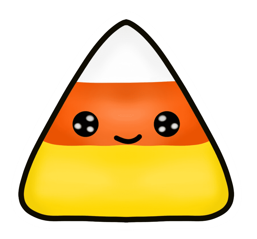 Cute Candy Corn clipart png free