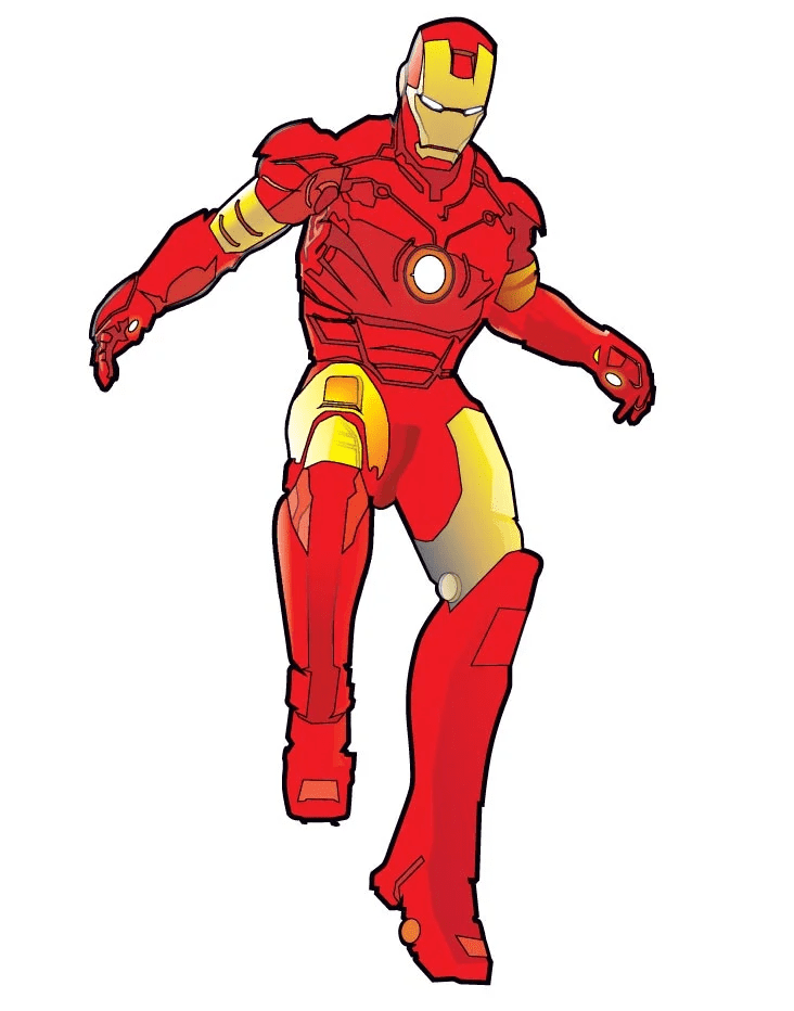 Free Iron Man clipart for kids