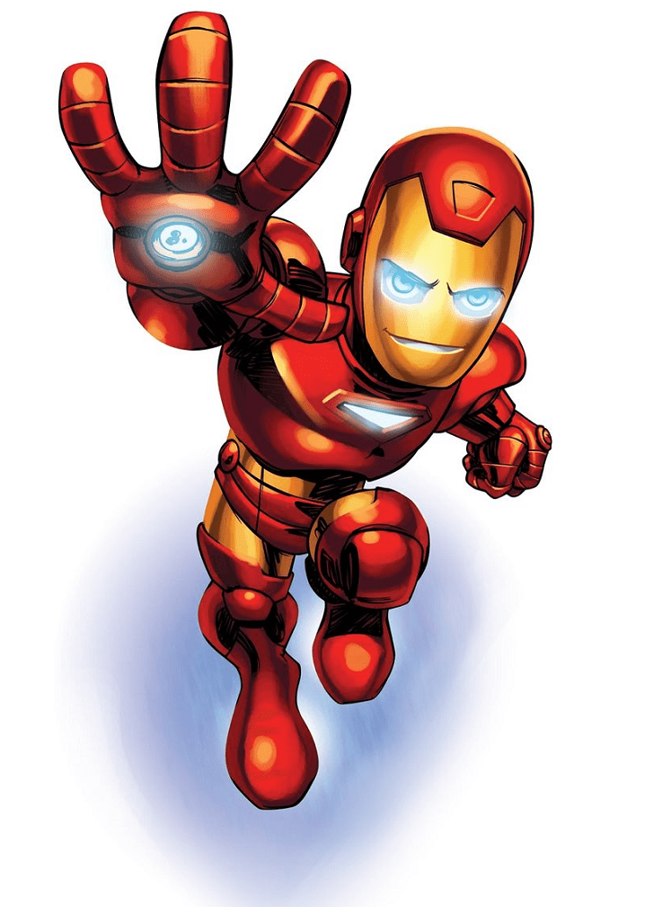 Free Iron Man clipart png for kids