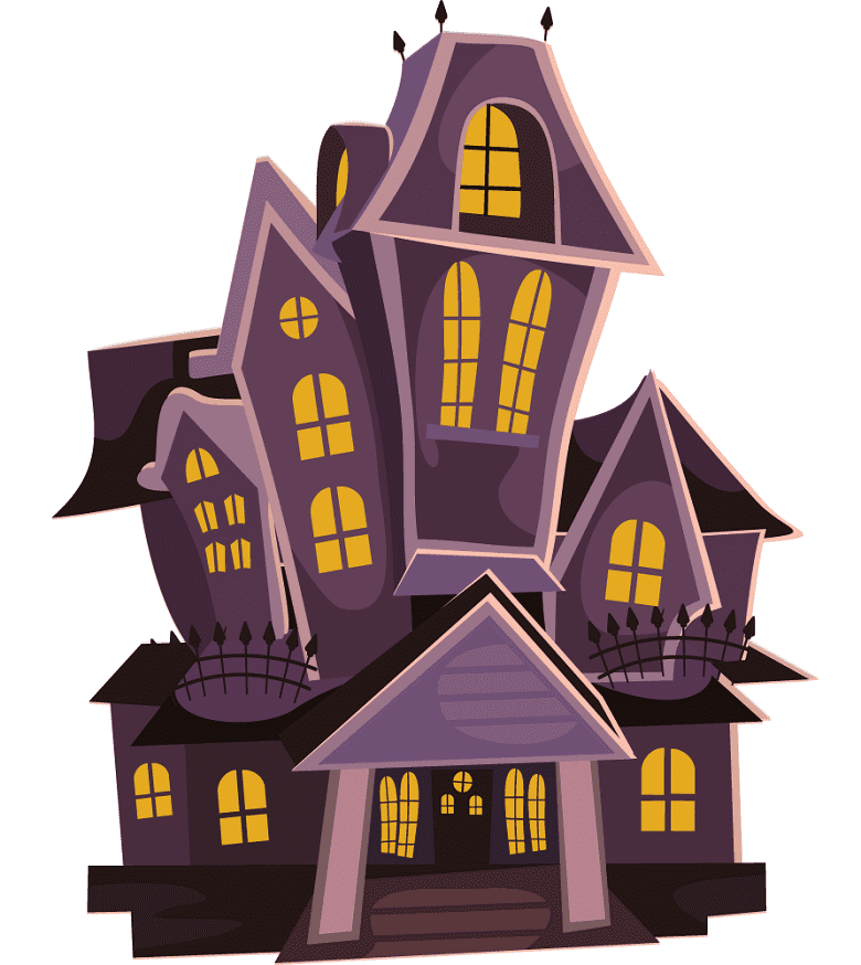 Haunted House clipart for kid