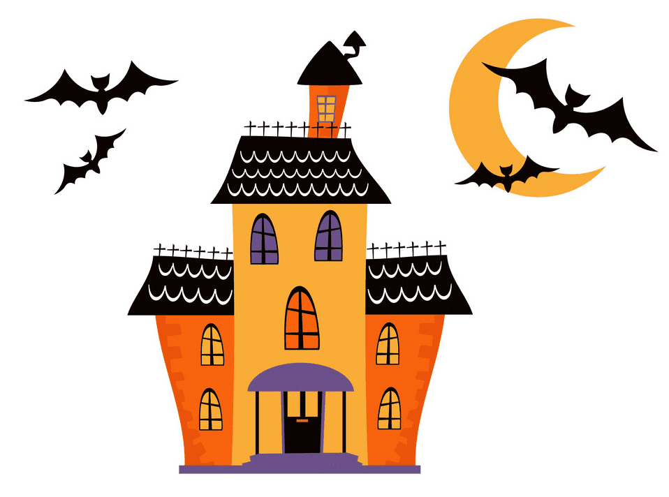 Haunted House clipart free 4