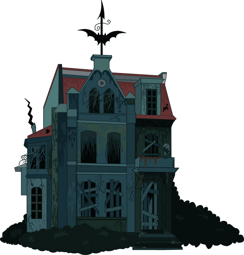 Haunted House clipart free 6