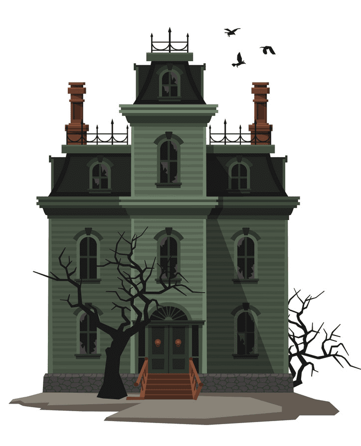 Haunted House clipart free 7