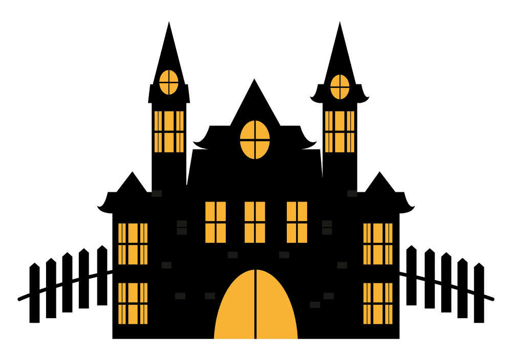 Haunted House clipart free for kids