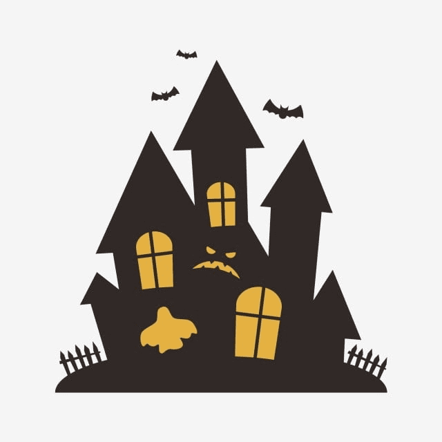 Haunted House clipart png for kids