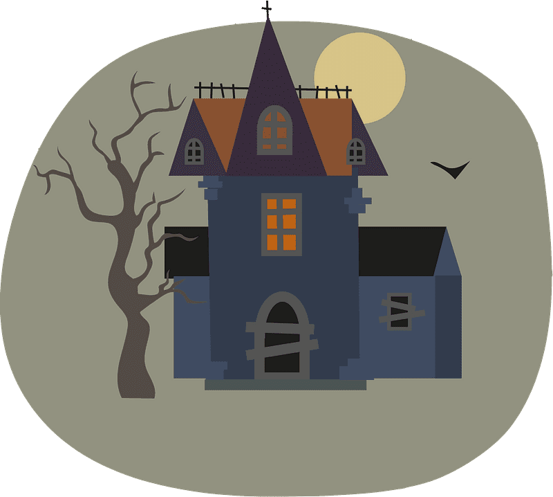 Haunted House clipart transparent 10