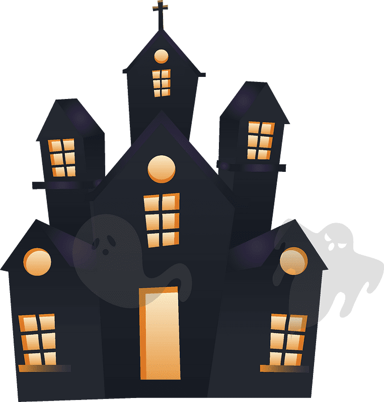 Haunted House clipart transparent 4