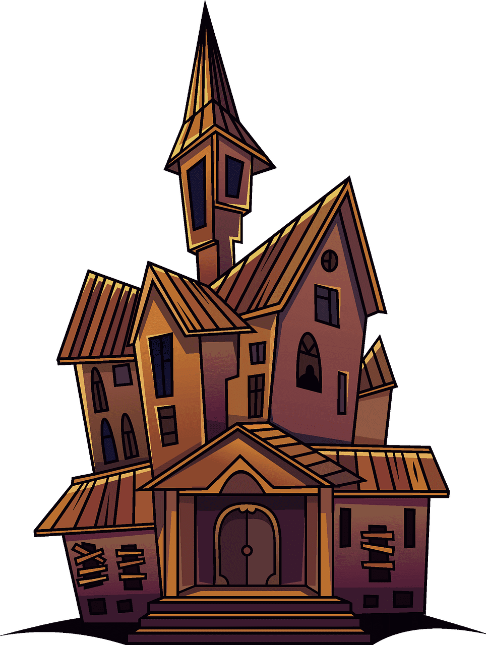 Haunted House clipart transparent 6